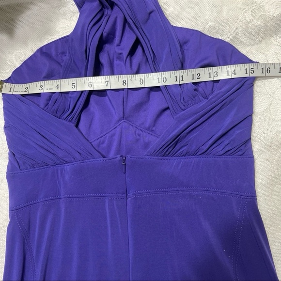 BCBGMaxAzria Crisscross Persian Blue Maxi Sz med - Picture 9 of 12